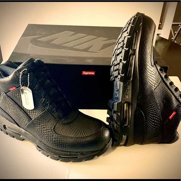 Mens Nike Air Max Goadome Supreme Black - Picture 1 of 1
